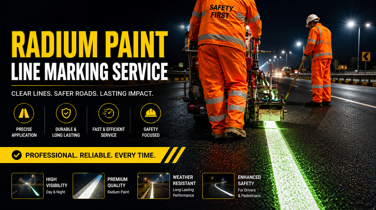 Radium Paint Line Marking Service